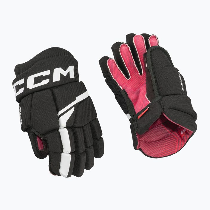 CCM Next YTH children's hockey gloves black/white