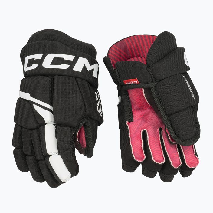 CCM Next YTH children's hockey gloves black/white 2
