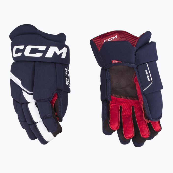 Children's hockey gloves CCM Next YTH navy/white 2