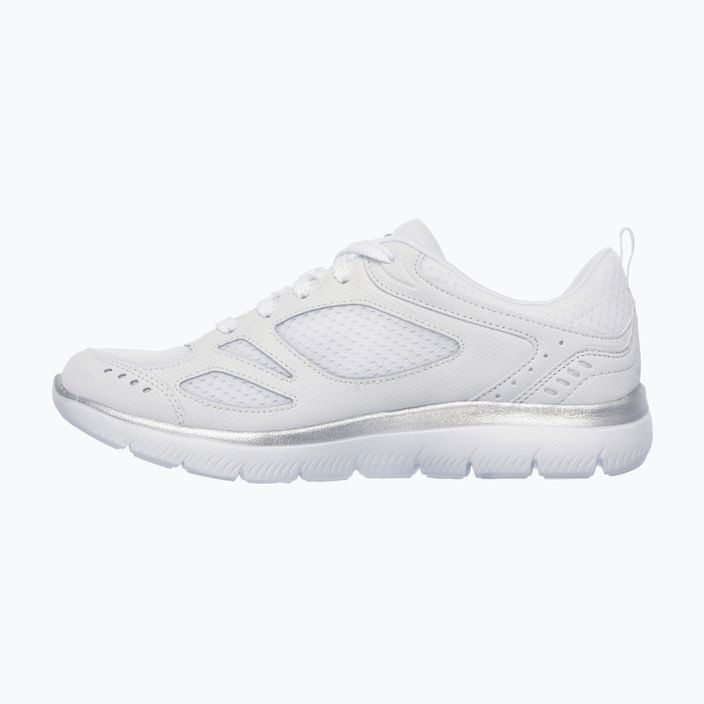 Women's training shoes SKECHERS Summits Suited white/silver 8