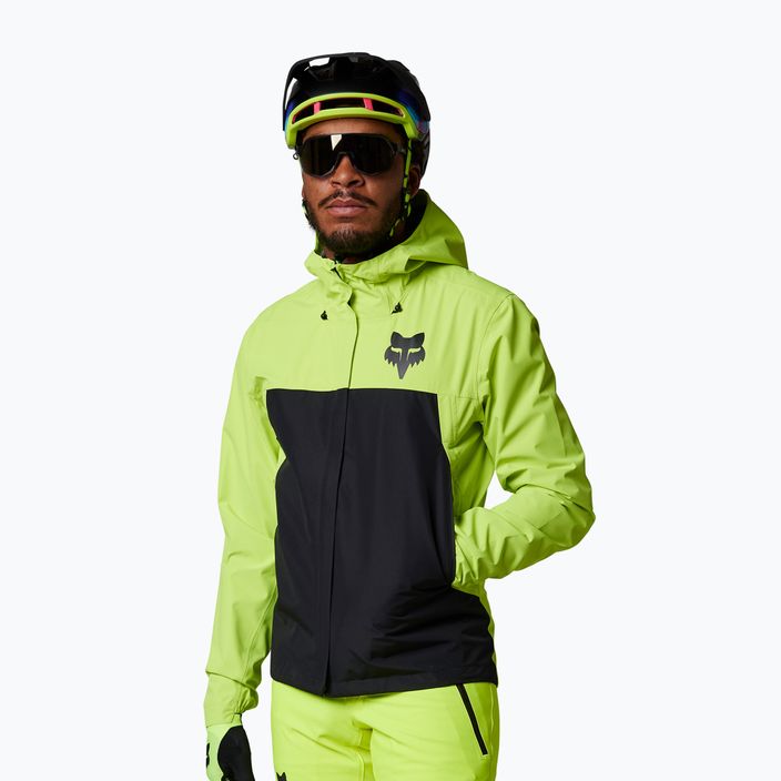 Fox Racing Ranger 2.5L Water Lunar yellow men's cycling jacket 30254_130_S 2