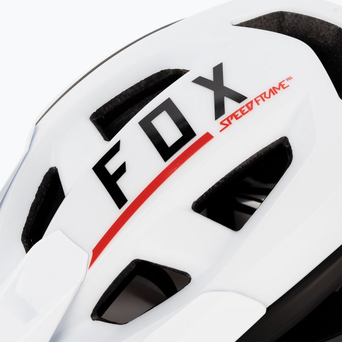 Fox Racing Speedframe Pro Blocked bike helmet black and white 29414_058 7