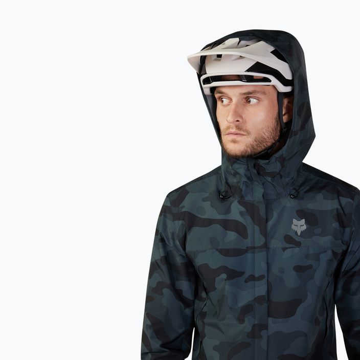 Men's cycling jacket Fox Racing Ranger 2.5L Water black camo 5