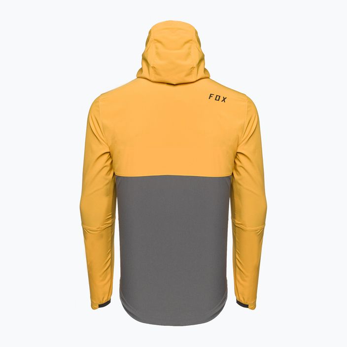 Men's cycling jacket Fox Racing Ranger Wind Pullover yellow-grey 31038_496 2