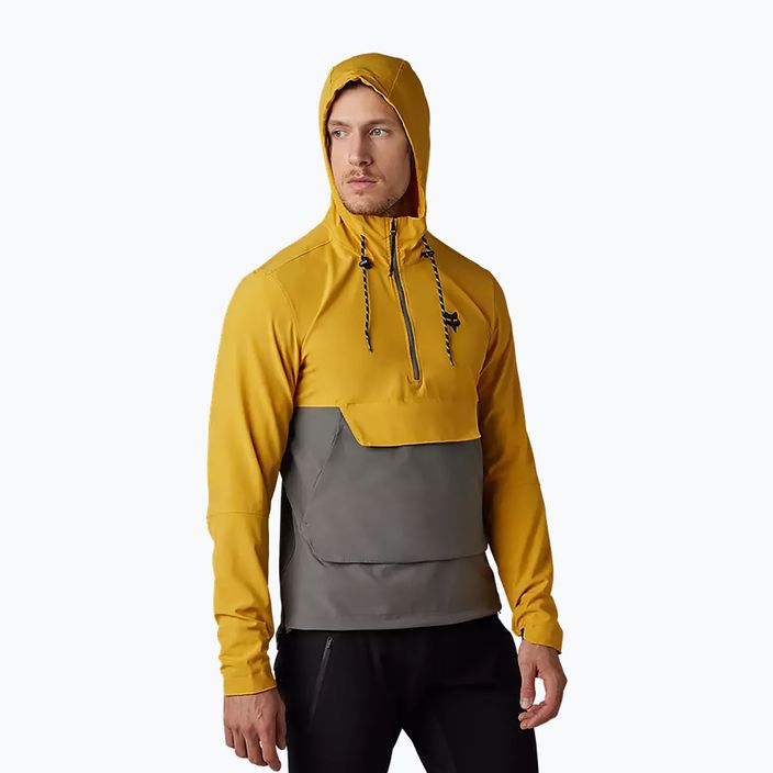 Men's cycling jacket Fox Racing Ranger Wind Pullover yellow-grey 31038_496 7