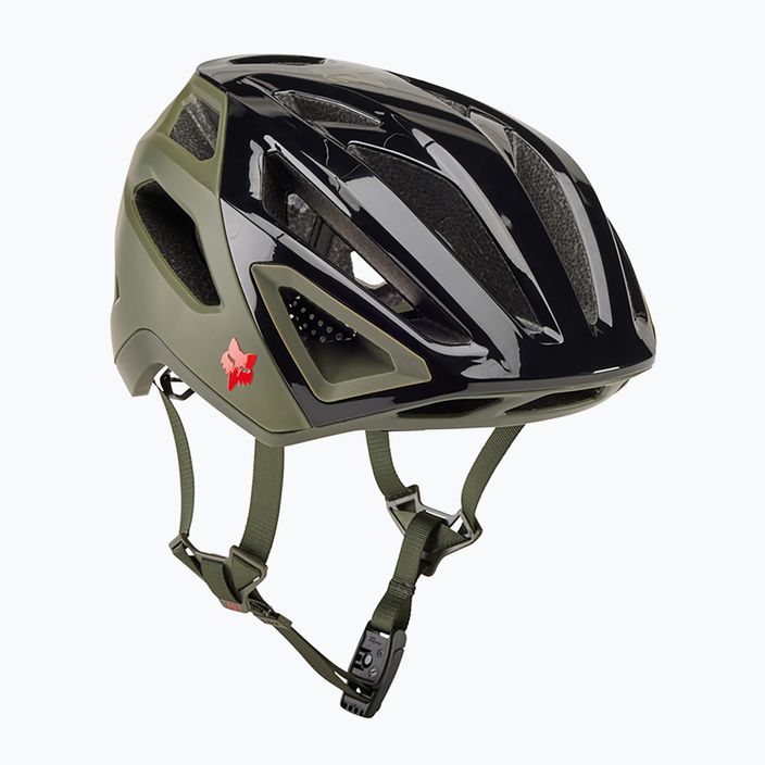 Fox Racing Crossframe Pro Ashr olive green bicycle helmet 6