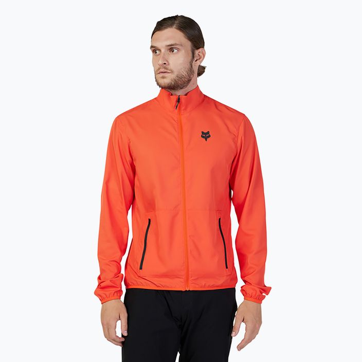 Men's cycling jacket Fox Racing Ranger Wind orange flame