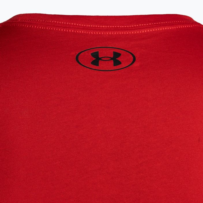 Under Armour Sportstyle Left Chest SS men's training t-shirt red/black 7
