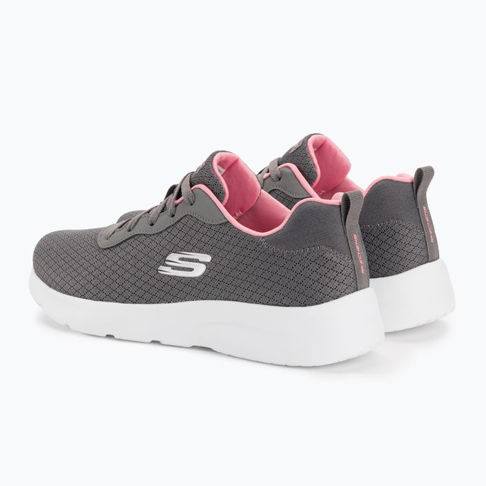 Women's training shoes SKECHERS Dynamight 2.0 Eye To Eye charcoal/coral 3