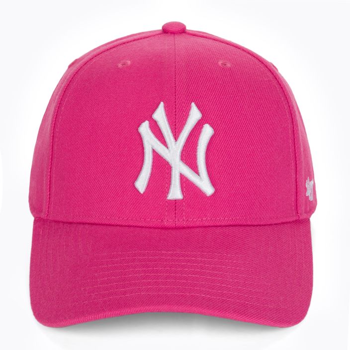 47 Brand MLB New York Yankees MVP SNAPBACK magenta baseball cap 4