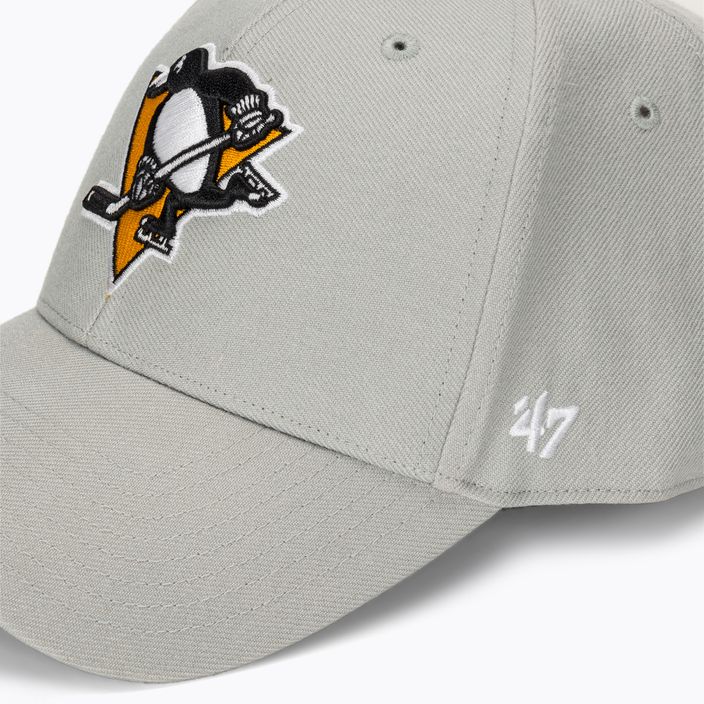 47 Brand NHL Pittsburgh Penguins MVP grey baseball cap 4