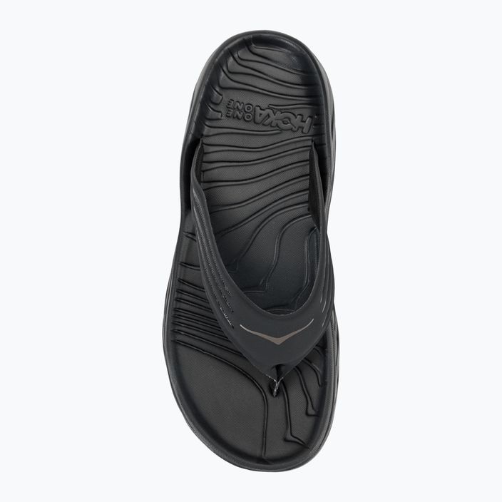 Men's HOKA ORA Recovery Flip Flops black/dark gull gray 7