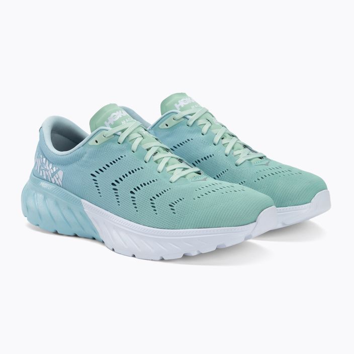 Women's running shoes HOKA Mach 2 aquamarine/lichen 4
