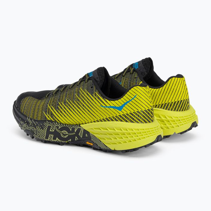 Women's running shoes HOKA Evo Speedgoat black/yellow 1111430-CIB 6