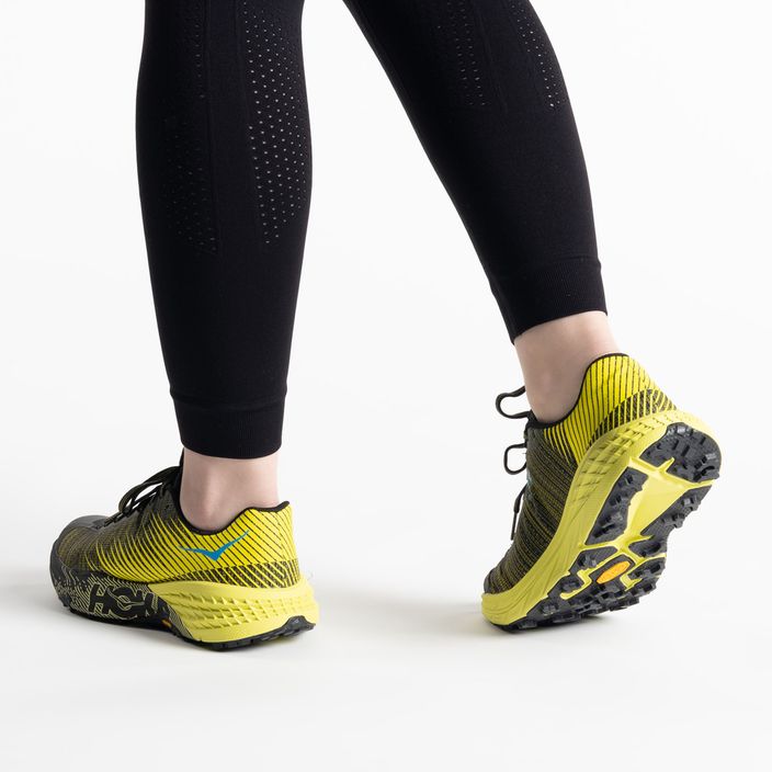 Women's running shoes HOKA Evo Speedgoat black/yellow 1111430-CIB 4