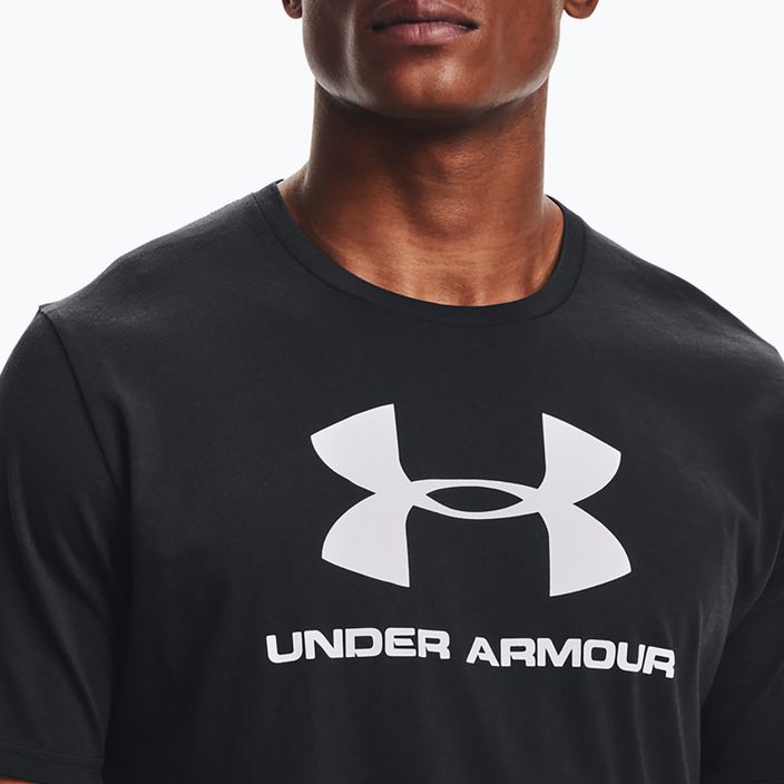 Under Armour UA Sportstyle Logo SS men's training t-shirt black 1329590 4
