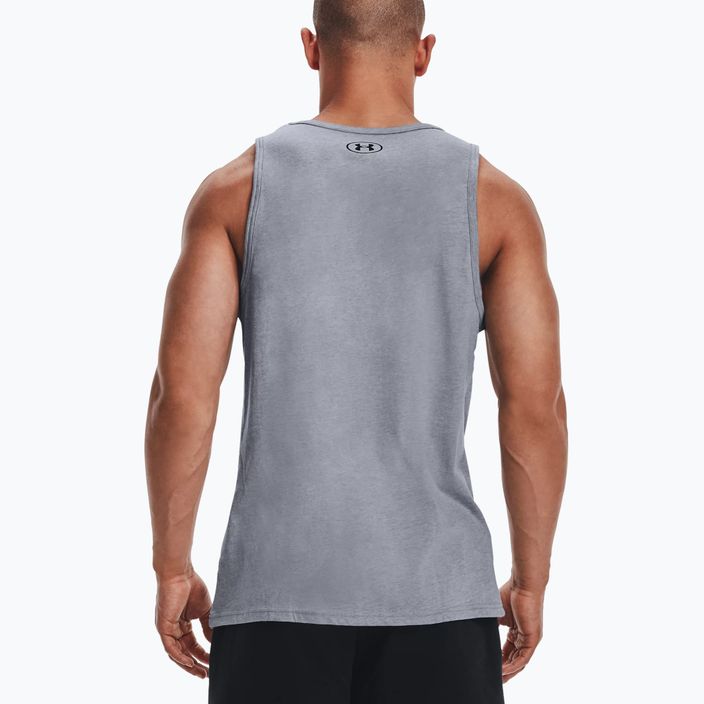 Men's Under Armour Sportstyle Logo Tank training t-shirt grey 1329589 4