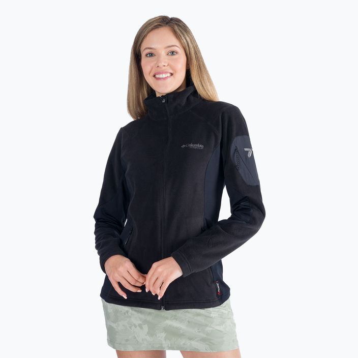 Columbia women's Titan Pass 2.0 II fleece sweatshirt black 1866451