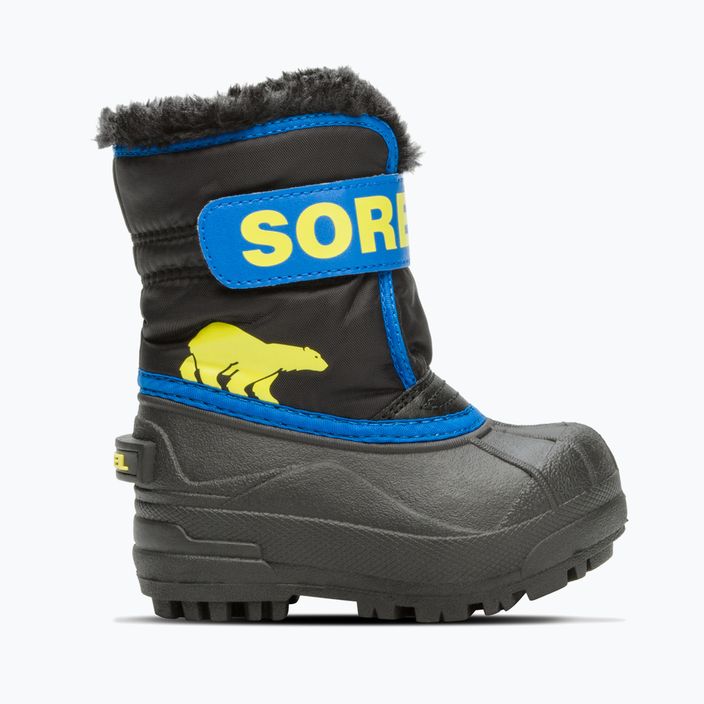 Sorel Snow Commander black/super blue children's snow boots 7