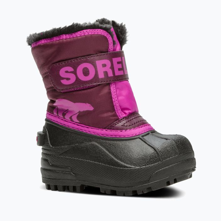 Sorel Snow Commander children's snow boots purple dahlia/groovy pink 7