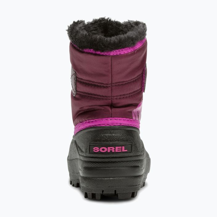 Sorel Snow Commander purple dahlia/groovy pink children's snow boots 10