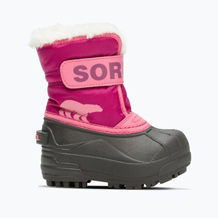Sorel Snow Commander children's snow boots tropical pink/deep blush 7