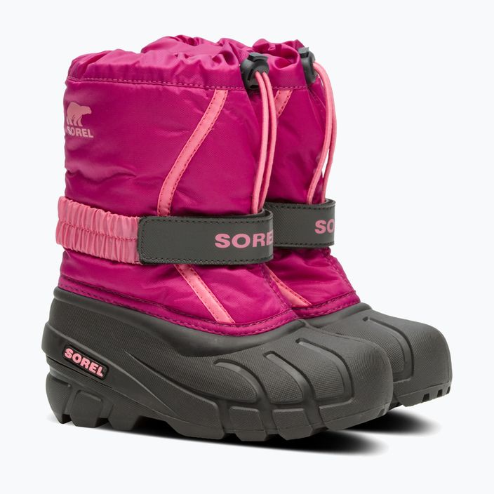 Sorel Flurry Dtv deep blush/tropic pink children's snow boots 9