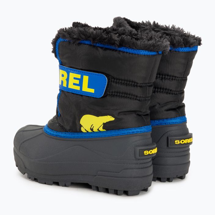 Sorel Snow Commander junior snow boots black/super blue 3