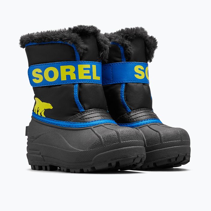 Sorel Snow Commander junior snow boots black/super blue 9