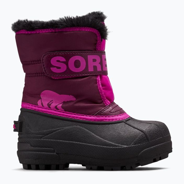 Sorel Snow Commander children's trekking boots purple dahlia/groovy pink 7
