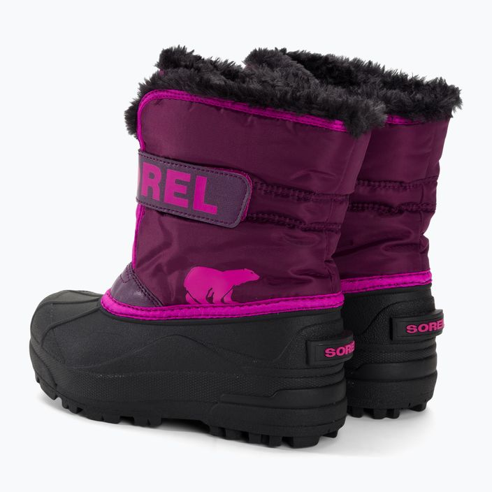 Sorel Snow Commander children's trekking boots purple dahlia/groovy pink 3