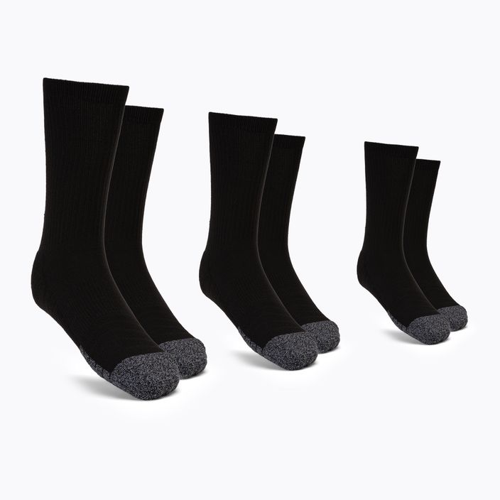 Under Armour Heatgear Crew men's sports socks 3 pairs black 1346751