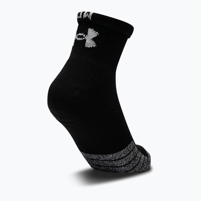 Under Armour Heatgear Quarter sports socks 3 pairs black 1353262 2