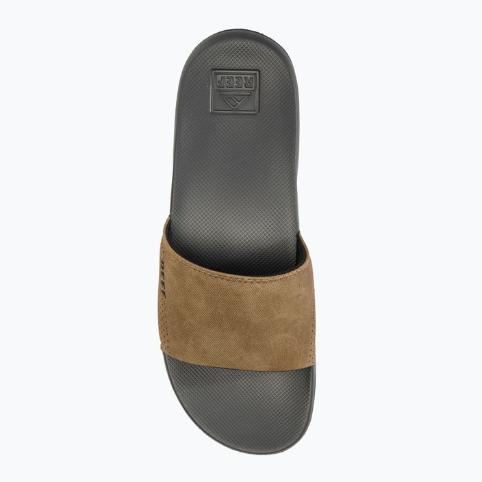 REEF One Slide grey/tan men's slides 5