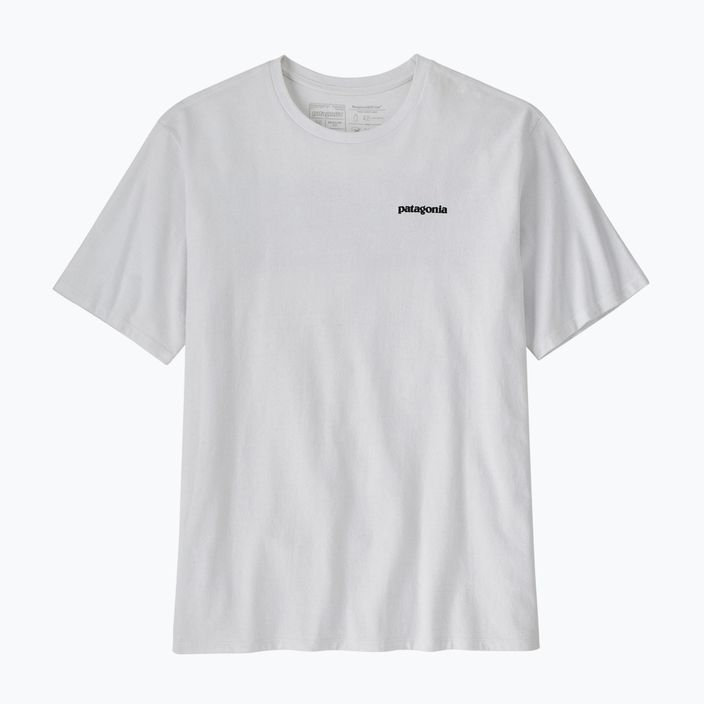 Men's Patagonia P-6 Logo Responsibili-Tee trekking t-shirt white 3