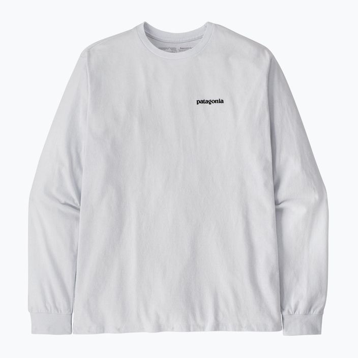 Men's Patagonia P-6 Logo Responsibili Longsleeve white 3