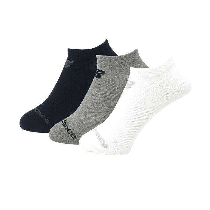 New Balance Performance Cotton Flat socks 3 pairs white/black/grey 2