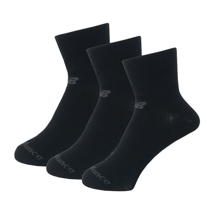 New Balance Performance Cotton Flat Knit Ankle socks 3 pairs black 2