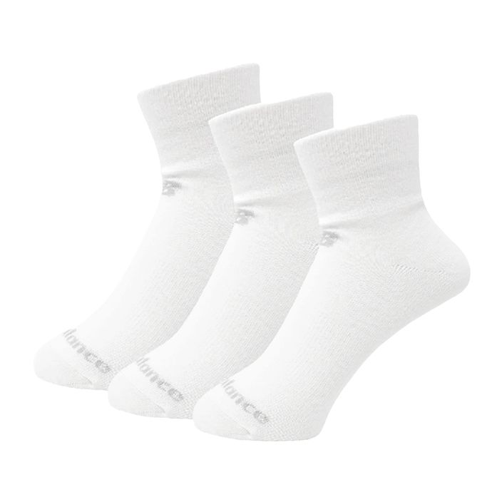 New Balance Performance Cotton Flat Knit Ankle socks 3 pairs white 2