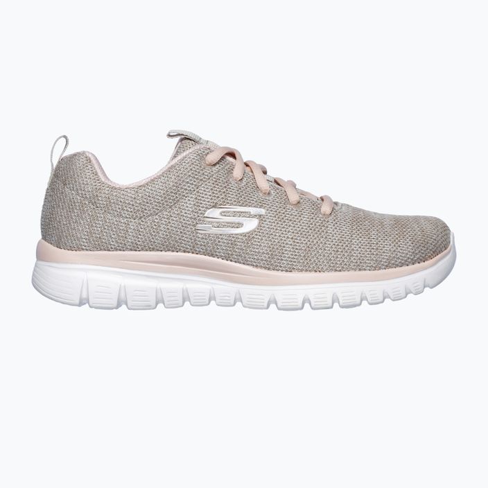 Women's training shoes SKECHERS Graceful Twisted Fortune natural/coral 7