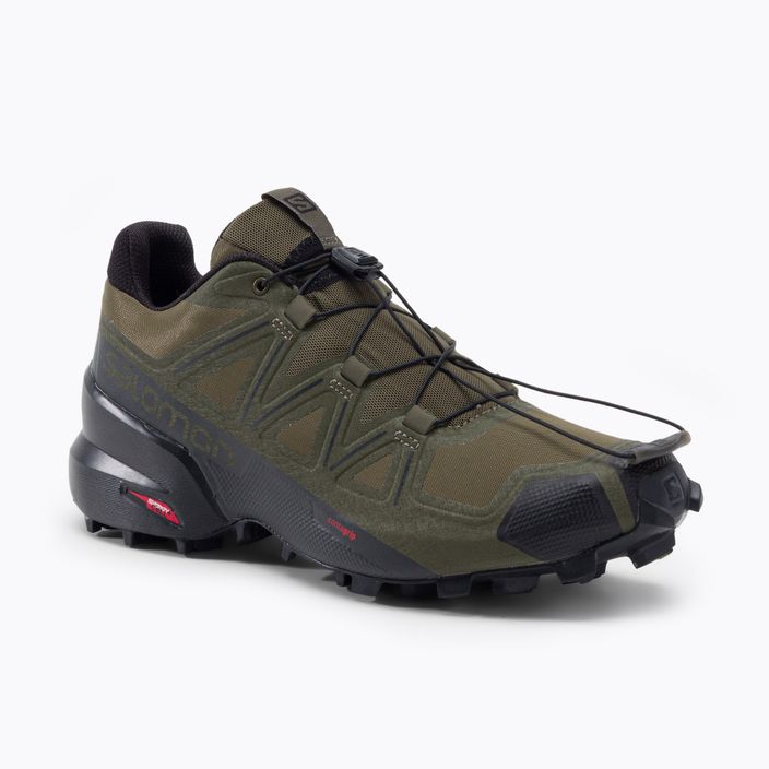 Salomon Speedcross 5 Wide green men's trail shoes L40981300