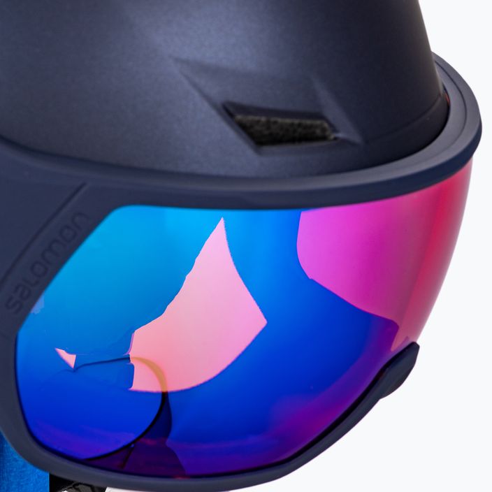 Women's ski helmet Salomon Icon Lt Visor navy blue L41199800 6