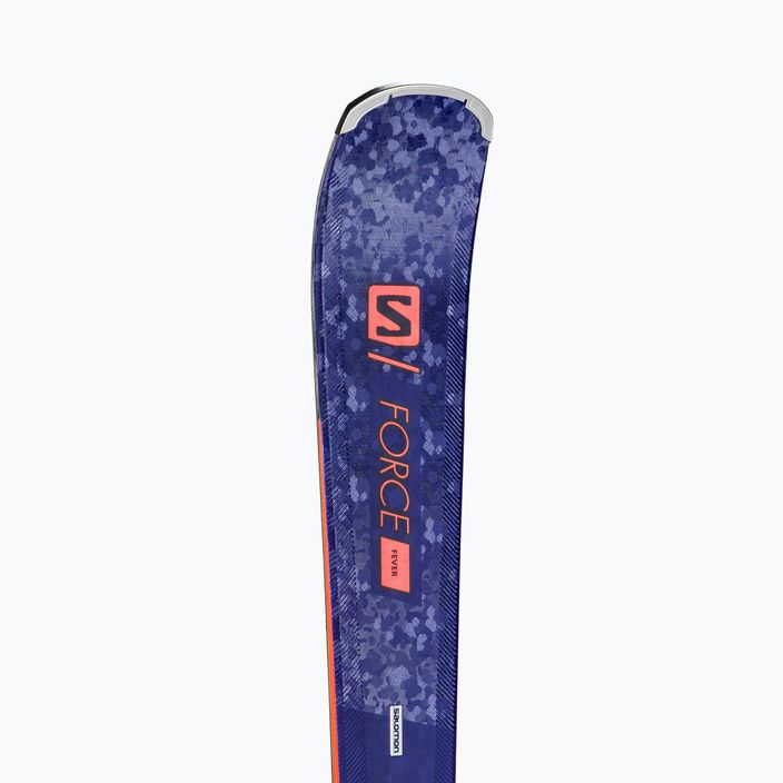 Women's downhill skis Salomon S/Force Fever + M11 GW navy blue L41135500/L4113230010 8