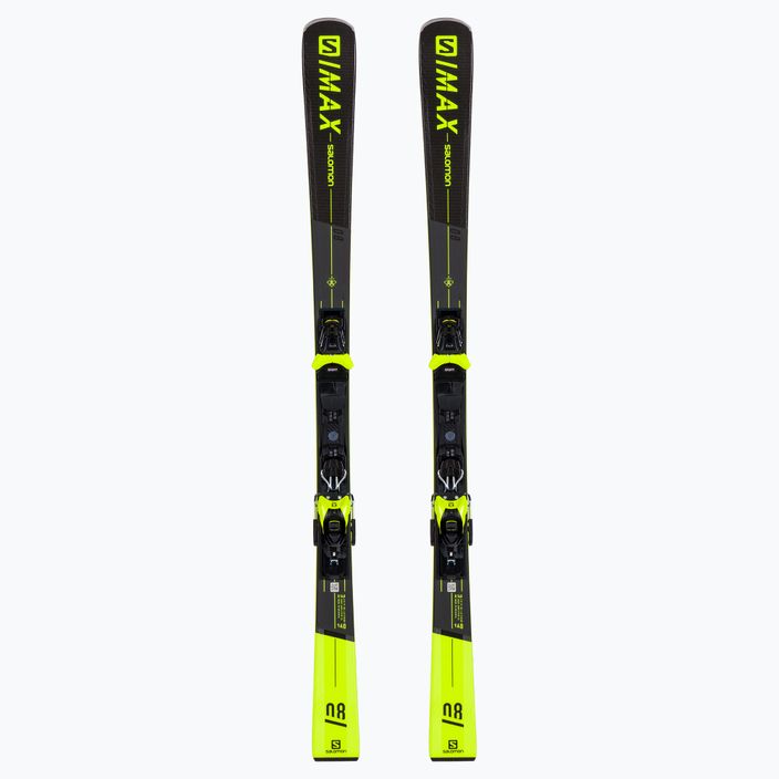 Men's downhill skis Salomon S/Max 8 + M11 GW grey L41134400/L4113200010
