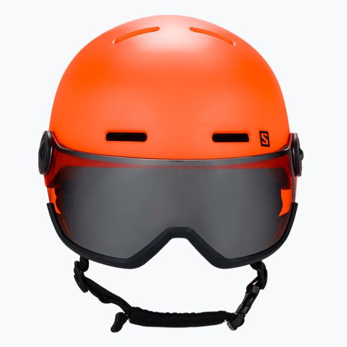 Children's ski helmet Salomon Grom Visor orange L40836900 2