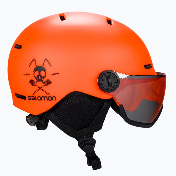 Children's ski helmet Salomon Grom Visor orange L40836900 4