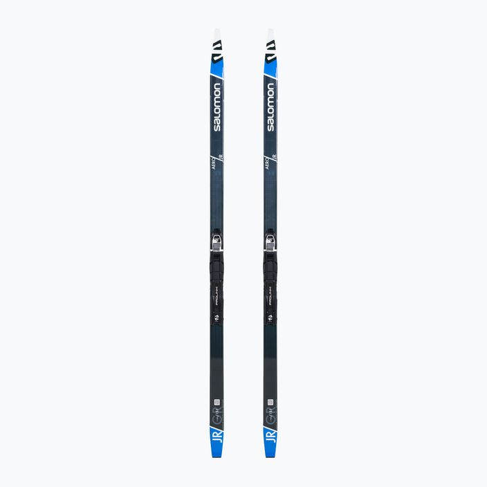 Children's cross-country skis Salomon Aero Grip Jr. + Prolink Access black-blue L412480PM