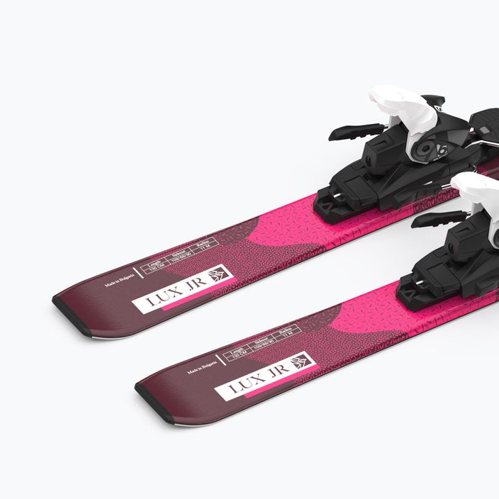 Children's downhill skis Salomon Lux Jr M + L6 bordeau/pink 8