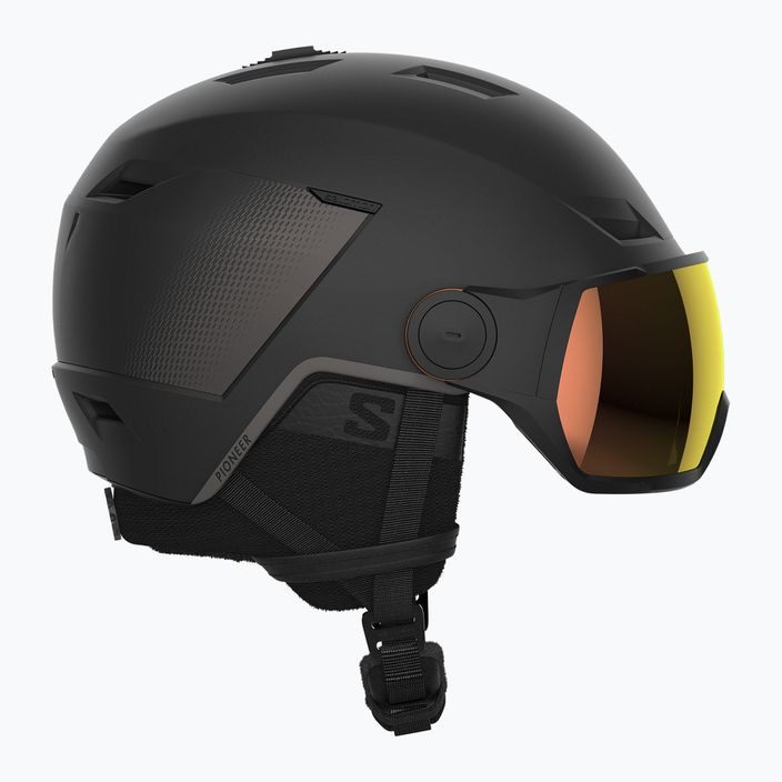 Ski helmet Salomon Pioneer LT Visor Photo S1-S3 black/poppy red