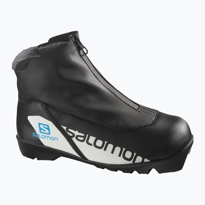 Children's cross-country ski boots Salomon RC Jr black/process blue 8